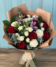 Букет цветов из:  Розы и Альстромерии в Казгулаке