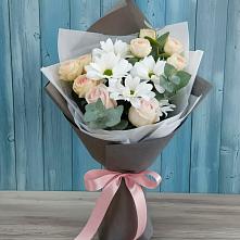 Букет цветов из:  Хризантемы и Розы #REPLACE_PRED# Казгулаке