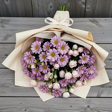 Букет цветов из:  Розы и Хризантемы в Казгулаке