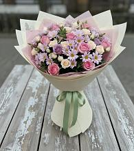Букет цветов из:  Розы и Хризантемы в Казгулаке