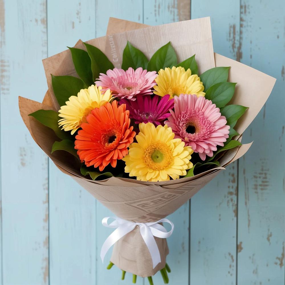 Букет цветов из: Герберы в Казгулаке