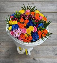 Букет цветов из:  Розы и Хризантемы в Казгулаке