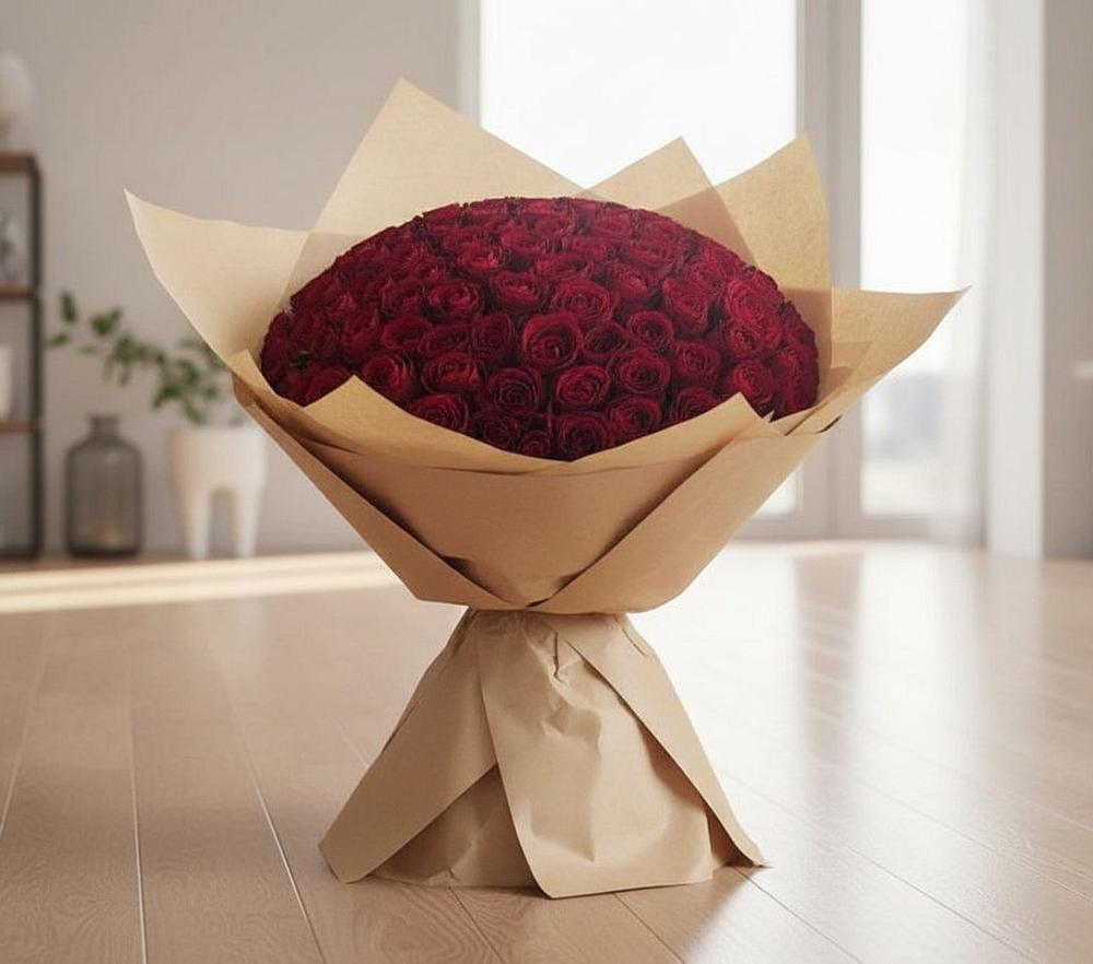 Букет 101 Красная роза в Казгулаке