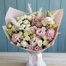 Букет цветов из:  Альстромерии и Розы в Казгулаке
